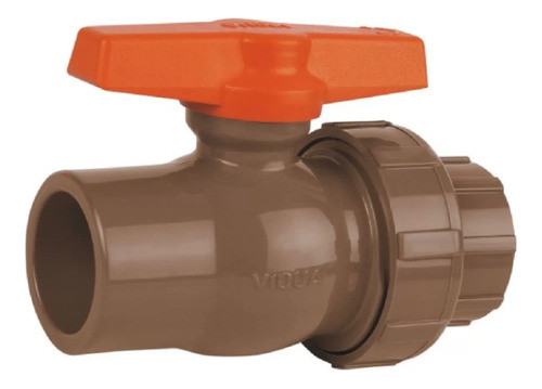 Válvula Esférica 50mm Soldable Con Media Unión Viqua 0