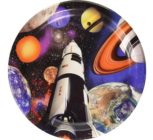 Creativo Conversión Espacio Platos Redondos De Papel 0