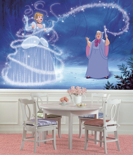 Vinilo Decorativo Pared [17mo8ph6] Cinderella Princesa 0