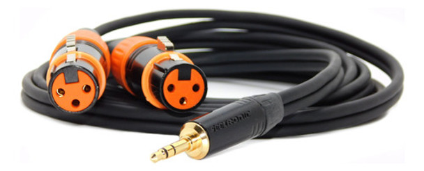 Cable Adaptador Plug 3,5 Estereo A 2 Canon Xlr Hembra Mono 0