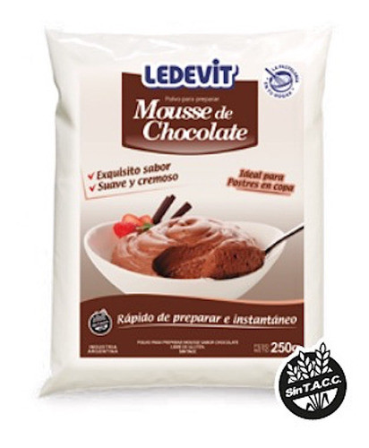 Mousse De Chocolate En Polvo Ledevit 250 Gr. 0