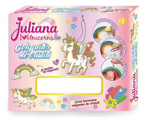 Juliana Colgantes De Cristal Unicornios 0