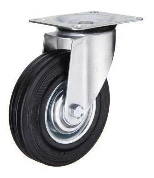 Rueda De Goma Con Base Giratoria 250mm Código 126 0