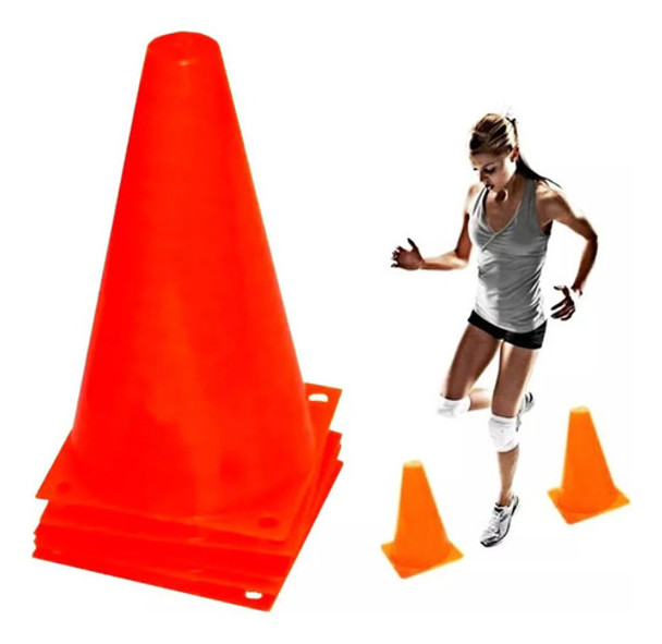 Set 10 Conos De 23cm Entrenamiento Fútbol Deportes - Sportex 0