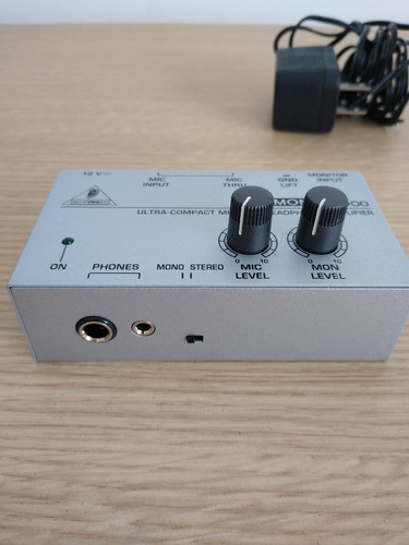 Amplificador De Auriculares Mixer Behringer Micromon Ma400 0