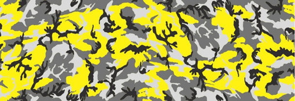 Adesivo Camuflado Amarelo Cinza Preto  1,50x0,50 0