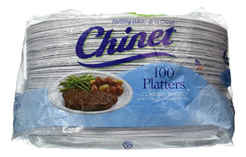 Chinet Platters, Extra Large, 100 Cuenta 0