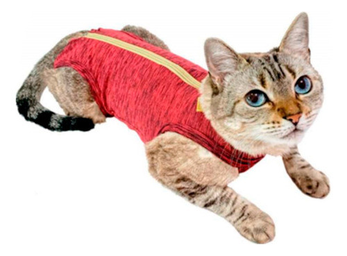 Roupa Pós Cirúrgica Gatos Petmed - Rosa N°03 0