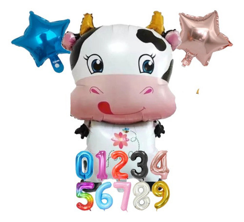 Globos Vaca Lola  Con Número 0