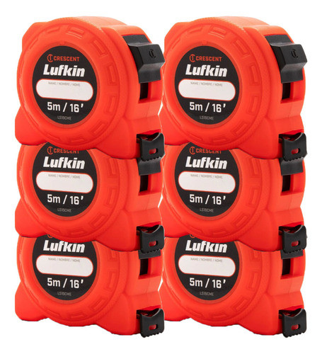 6 Trenas De Bolso Basic 5 Metros L516cme - Lufkin 0