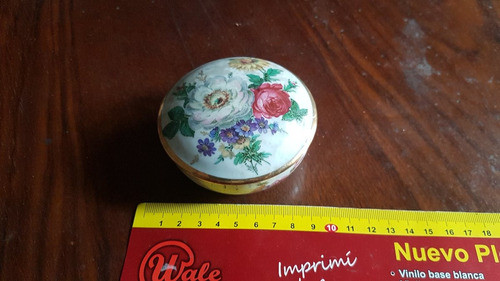Pastillero Alajero Antiguo Con Flores 0