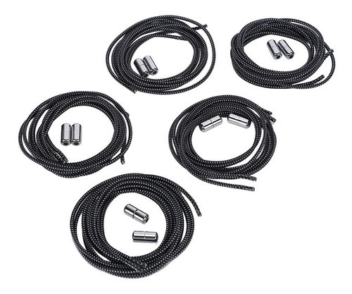 Lazy Quickly Laces, 5 Pares De Cadarços, Sem Gravata, Elásti 0