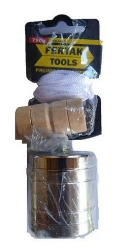 Prumo Maciço Profissional Em Aço 750g Para Pedreiro 0