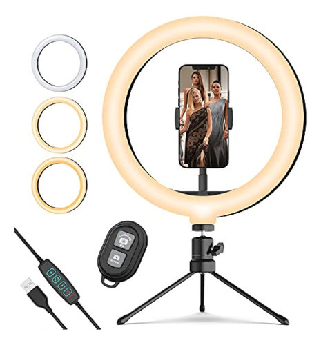 Anillo De Luz Hongdak, Anillo De Luz Para Selfies De 10,2'' 0