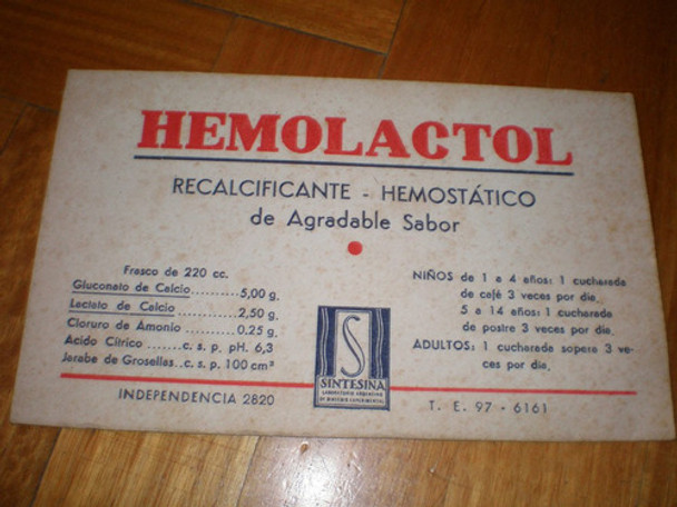 Antigua Publicida De Hemolactol 0 Antigua Publicida De Hemolactol 0