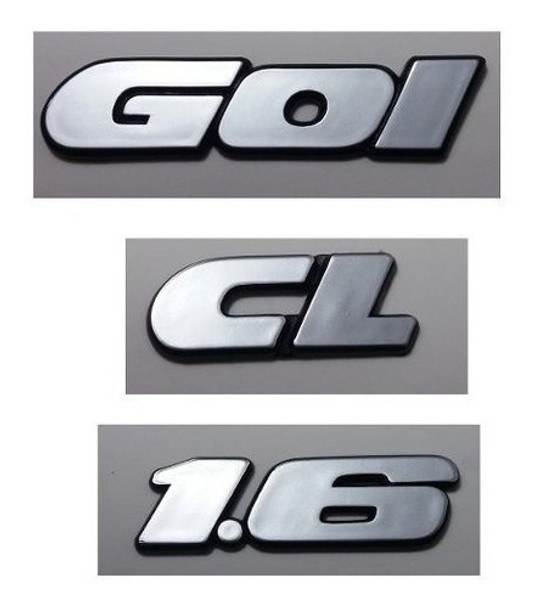 Kit Emblemas Gol Cl 1.6 1989 1990 1991 1992 A 1997 0