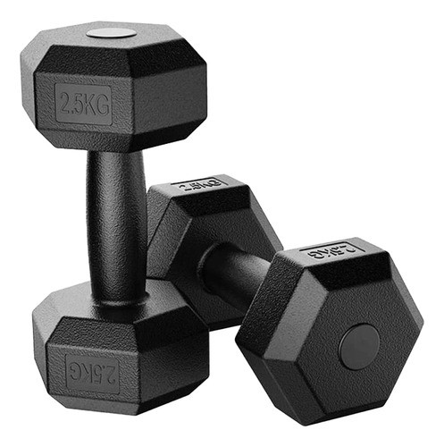 Mancuerna Hexagonal Maciza Recubierta 2.5 Kg Circuit 0