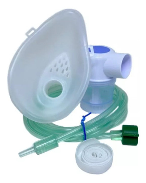 Conjunto Máscara Adulto Inalador Nebulizador Omron Tubo Copo 0
