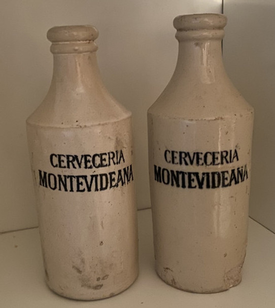 2 Antiguos Porrones De Gres, Cervecería Montevideana 0