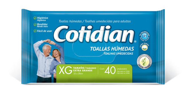 Toallas Húmedas Cotidian 40 Unidades 0 Toallas Húmedas Cotidian 40 Unidades 0