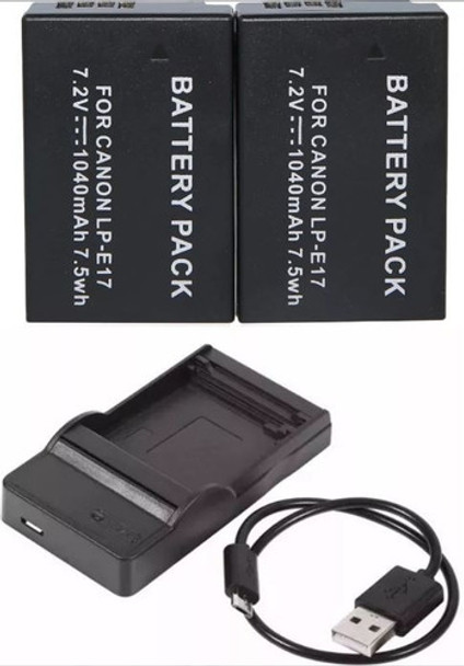 Bateria Lp-e17 + Cargador Usb P/ Eos Rebel T6i T6s X8i T7i 0 Bateria Lp-e17 + Cargador Usb P/ Eos Rebel T6i T6s X8i T7i 0