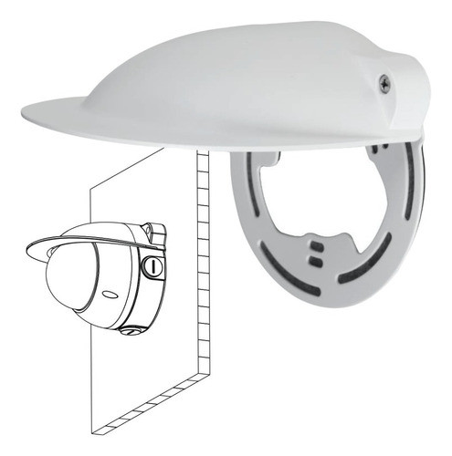 Soporte Para Domo Con Visera Para Cámara De Seguridad Dahua 0