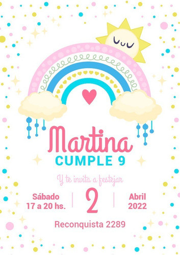 Tarjetas Digitales Arcoiris Sol Corazon 0