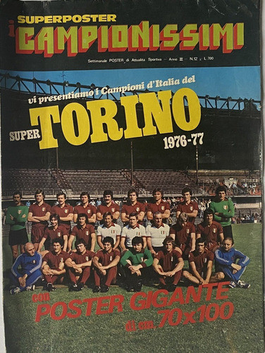 Superposter Torino Campeón 1976, 68 X 100 Cm, Ez2c2 0