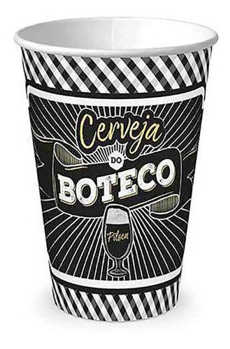 Copo Descartável Papel Boteco 2019 Junco 330ml 8und 0