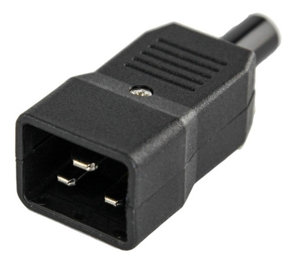 Conector Ficha C20 Macho 3 Pin 16a 250v Lujos Ups Cable Htec 0