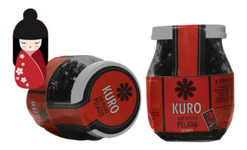 Ajo Negro Kuro Japones Pelado 150 Gramos 0