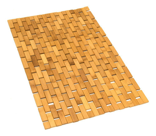 Gonioa Tapete De Bao De Bamb Natural, Tapete De Madera Para 0
