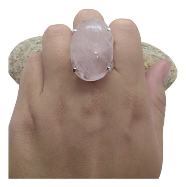 Anillo Cuarzo Rosa Piedra Energética Relajación Y Amor 0 Anillo Cuarzo Rosa Piedra Energética Relajación Y Amor 0