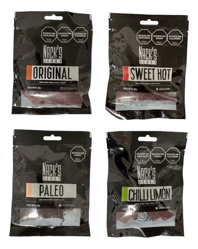 Charqui Nacks Jerky - Probá Todos Los Sabores! X 30g 0