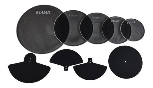 Kit Pele Estudo Tama Silent C/ Pad Para Pratos Spp522kc 0