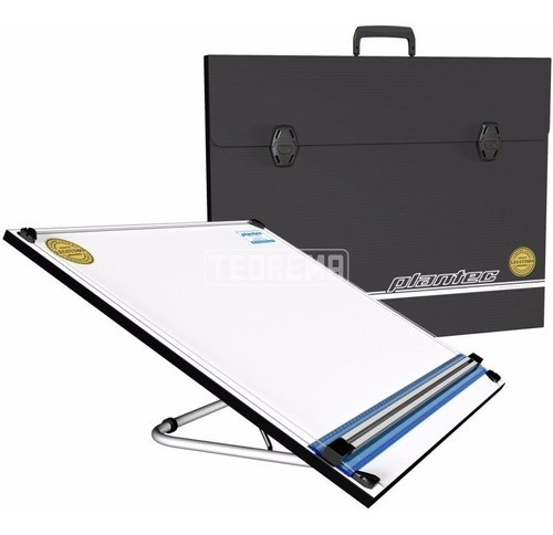 Tablero Dibujo Tecnico Plantec 50x60 Valija Atril Paralela 0