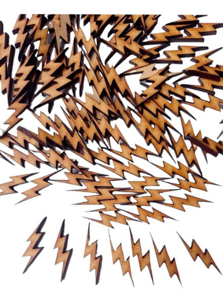 100 Rayos Fibrofacil 3cm Mdf Souvenirs Formas 0