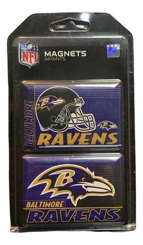 Ímãs Magnéticos Baltimore Ravens Magnets Aimants Nfl 0