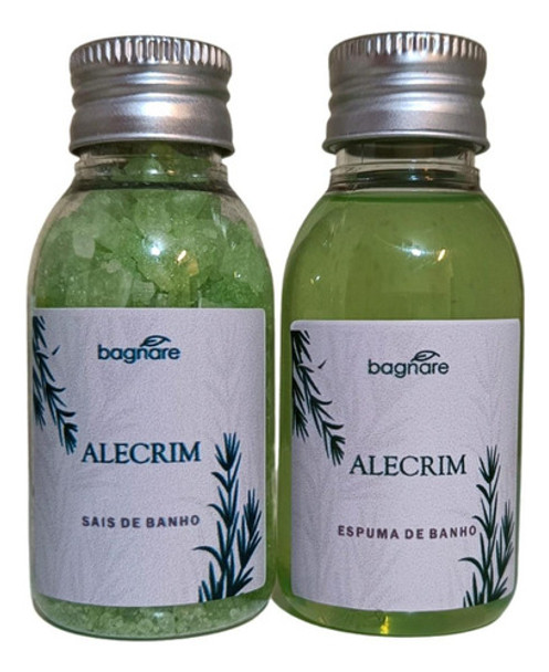 Kit Sais De Banho E Espuma Banheira Hidro Viagem Alecrim 0