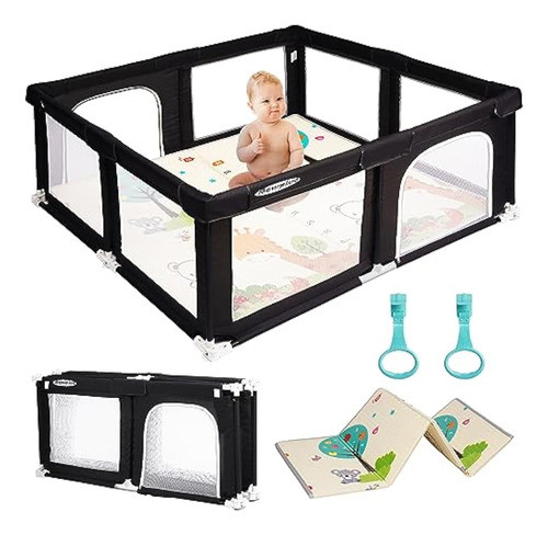 Rompico Corralito Plegable Y Portátil Con Tapete 0