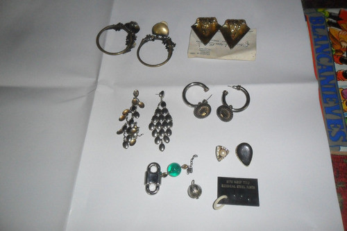 Aro Aros Arito Diseño Moda Bijouterie Dorado Pendiente 0