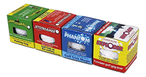 Pelotas De Golf Impresionantes De La Novedad Del Cuarteto 0