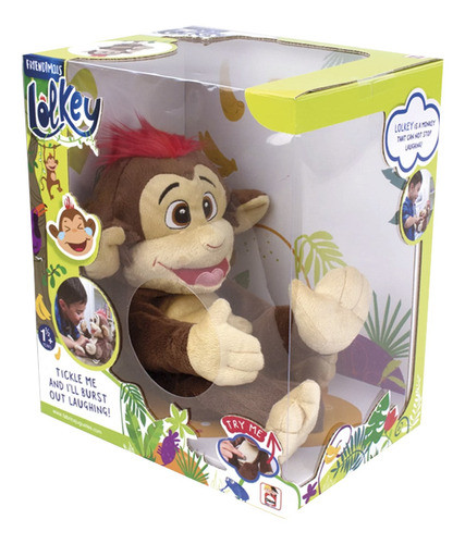 Peluche Mono Interactivo Lolkey Ríe Infantil Suave Niño Ax ® 0