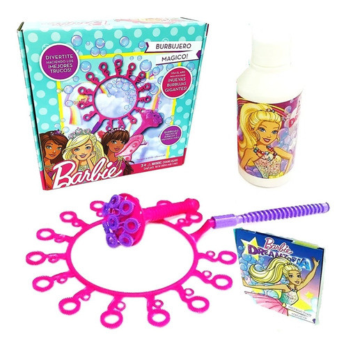 Barbie Burbujero Mediano Fabrica Burbujas Super Cla Bb9990 0