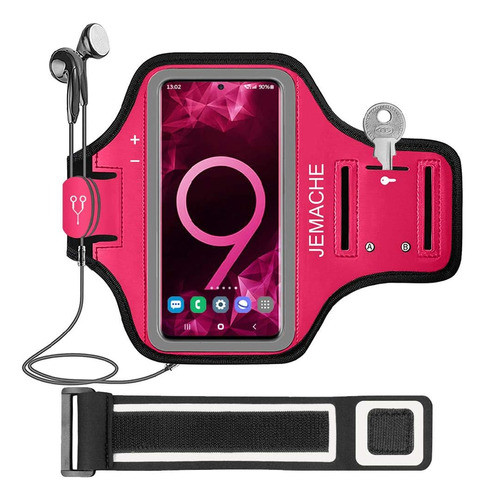 Funda D/ejercicio Con Llavero Jemache Galaxy S20/10/9/8 Rosa 0