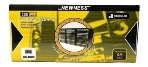 4 Unid Porta Cd Modular Newness Capacidade Para 45 Cd´s Cada 0