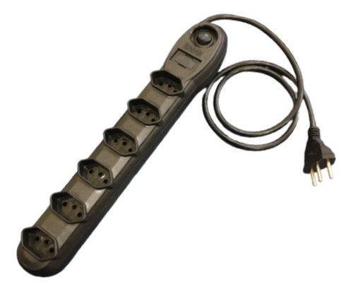 10 Filtros De Linha 6 Tomadas Bivolt Chave Led - Nacional 0