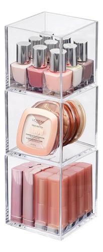 Organizador Cosmético Cuadrado Apilable Mdesign Para Baño, D 0