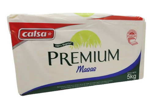 Margarina Premium Masa 100% Vegetal Reposteria Calsa 5kg 0