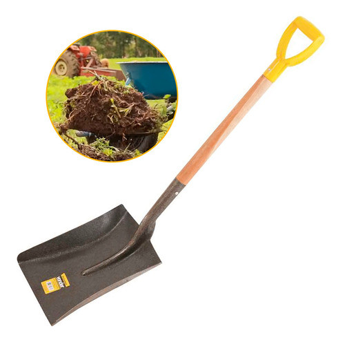 Pá Quadrada Ajuntadeira N° 5 Com Cabo Y Vd 200-5 Vonder 0